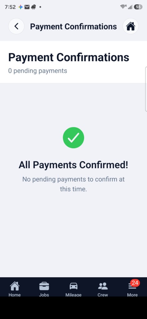 JobPilot payment confirmation and job payment tracking